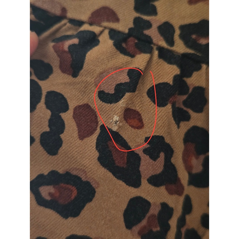 Next Girls Leopard Print Tiered Shirt Dress Brown 7 Years 122cm‎ 233-500-090 - Picture 5 of 7